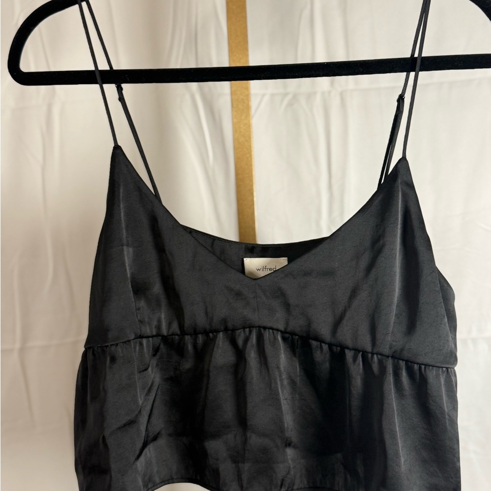 Wilfred Black Satin Camisole